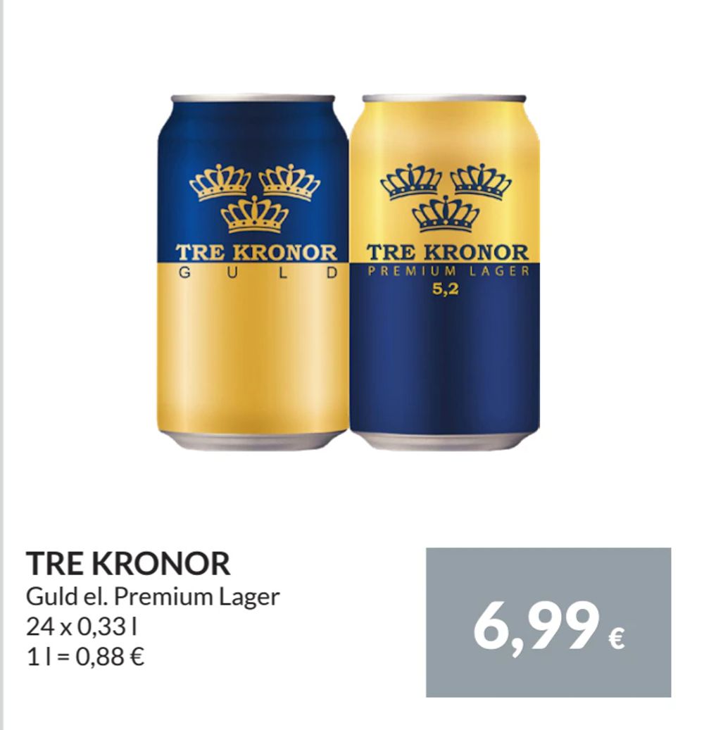 Erbjudanden på TRE KRONOR från Nielsen Scan-Shop för 6,99 €