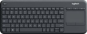 Logitech® | Wireless Touch Keyboard K400 Plus - Tastatur - trådløs - 2.4 GHz - Nordisk - sort