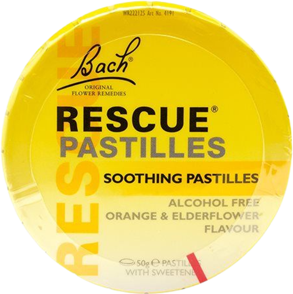 Tilbud på Bach Rescue pastiller (Bach Originale Blomsterremedier) fra Helsam til 89,95 kr.