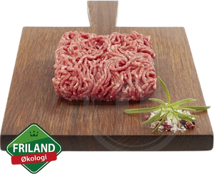 Hakket oksekød 8-12% øko. fra Friland