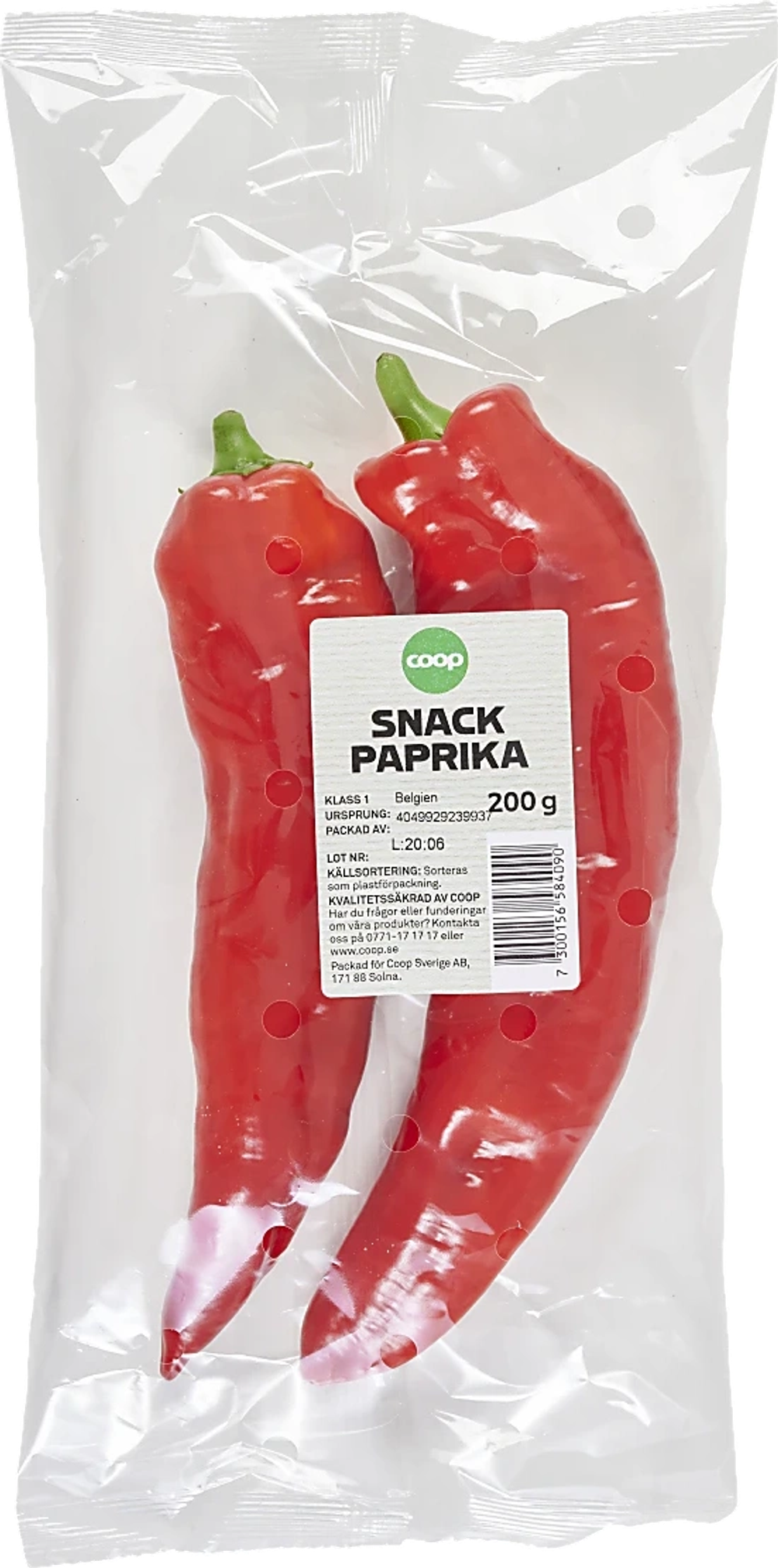 Erbjudanden på Snackpaprika från Coop X:-TRA för 17,90 kr