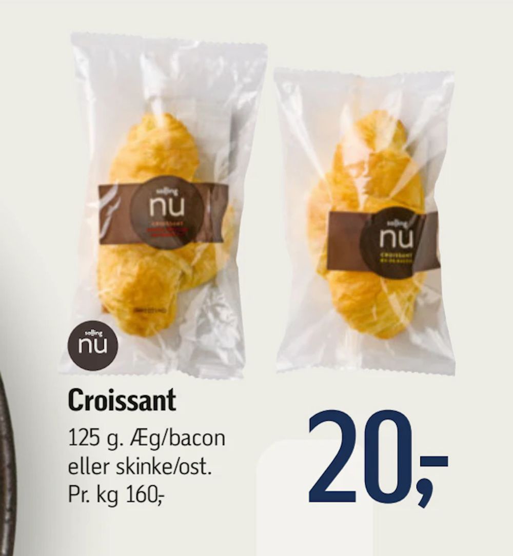 Tilbud på Croissant fra føtex til 20 kr.