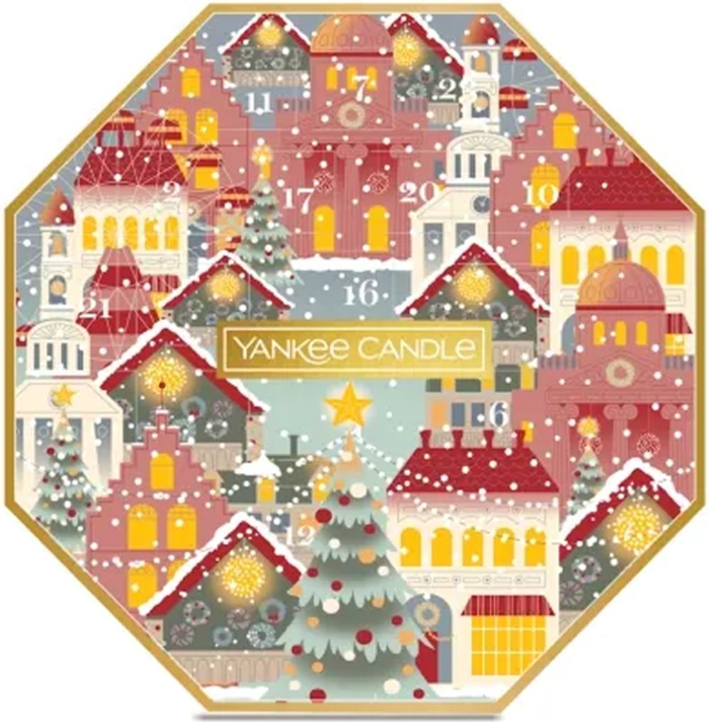 Tilbud på Yankee Candle Julekalender 8 kantet - 24 stk fra ComputerSalg til 309,95 kr.