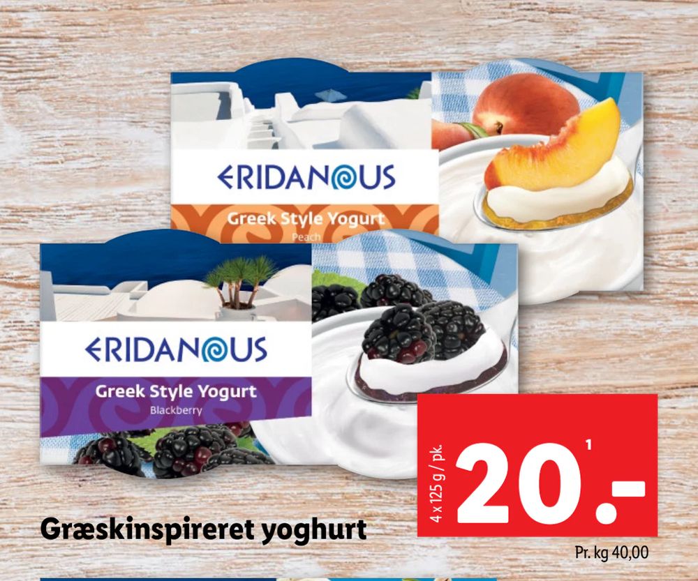 Tilbud på Græskinspireret yoghurt fra Lidl til 20 kr.