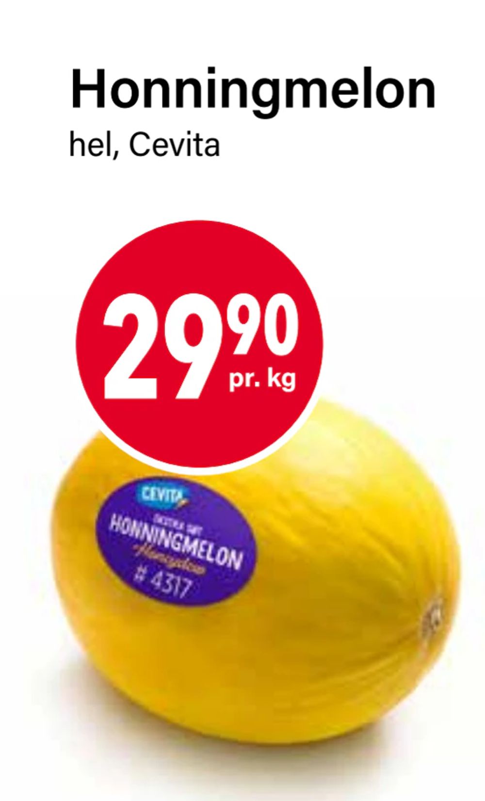 Tilbud på Honningmelon fra Nærbutikken til 29,90 kr