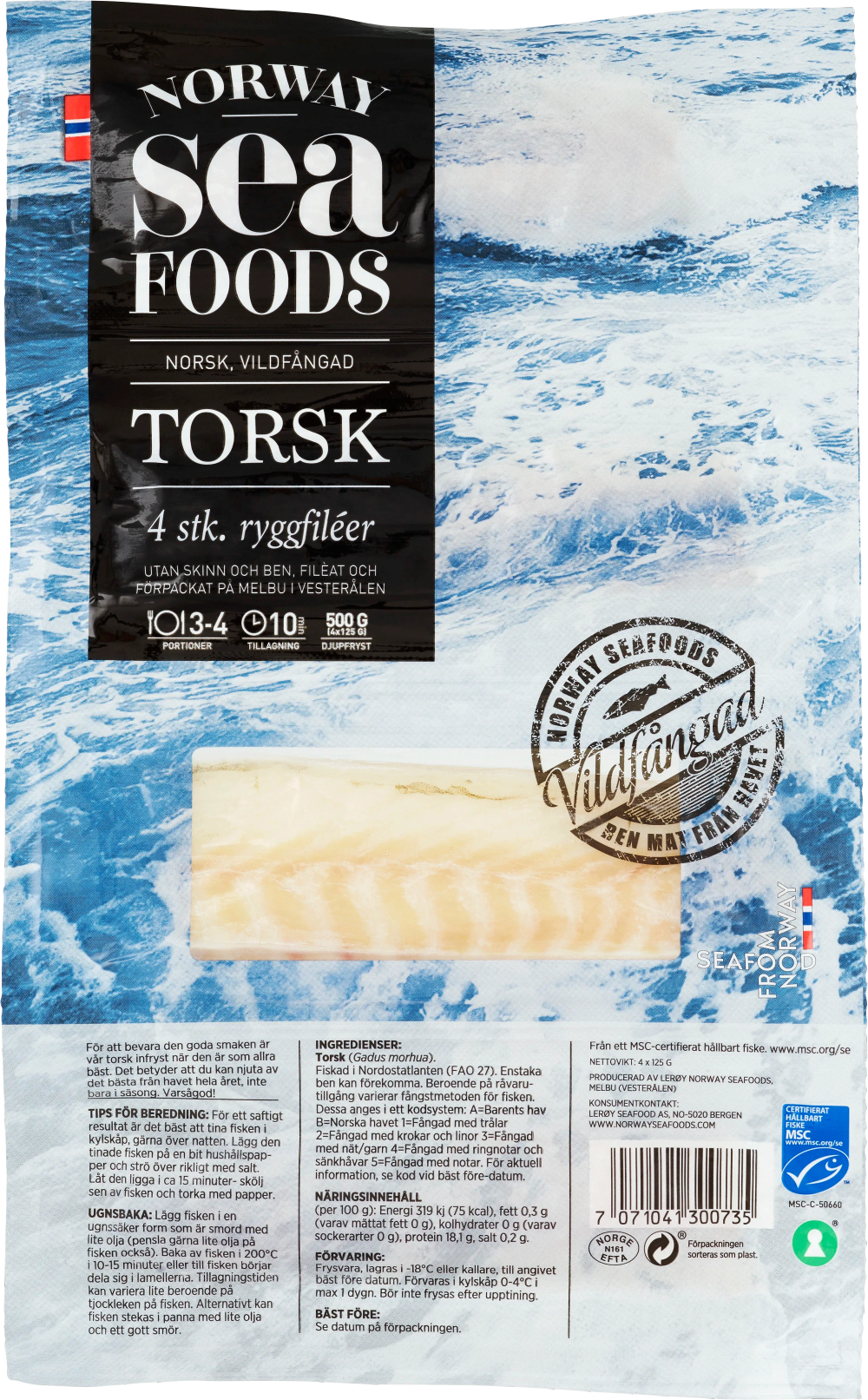 Erbjudanden på Torskrygg (Norway Seafoods) från ICA Kvantum för 105 kr