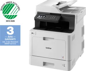 Brother DCP-L8410CDW - Multifunktionsprinter - farve - laser - 215.9 x 355.6 mm (original) - A4/Legal (medie) - op til 31 spm (kopiering) - op til 31