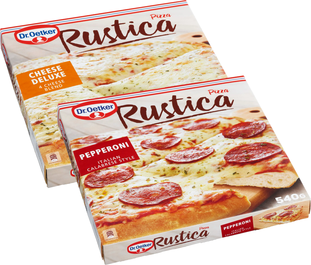 Erbjudanden på Fryst pizza Rustica (Dr Oetker) från ICA Maxi Stormarknad för 45 kr