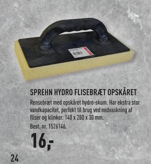 SPREHN HYDRO FLISEBÆR/T OPSKÅRET
