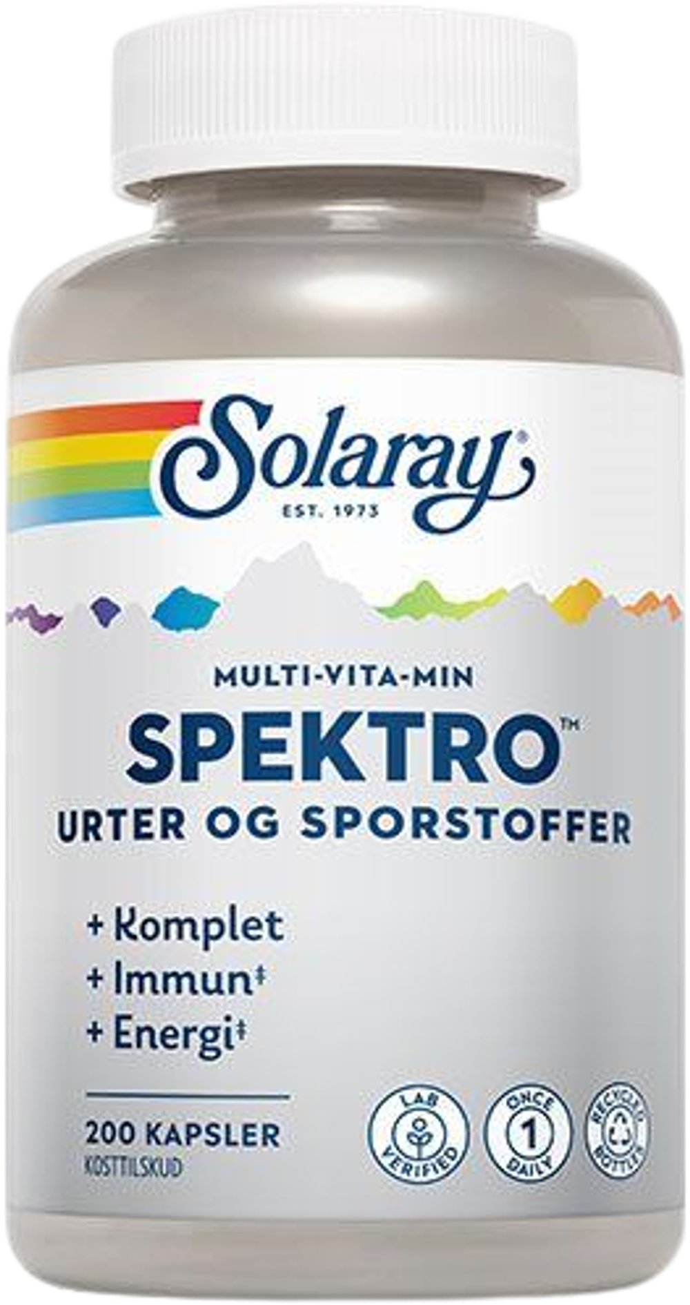 Tilbud på Spektro Multi-Vita-Min m. jern og K2 (Solaray) fra Helsam til 299,95 kr.