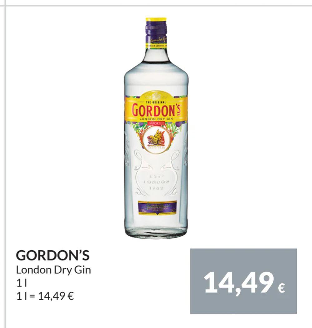 Erbjudanden på GORDON’S från Nielsen Scan-Shop för 14,49 €