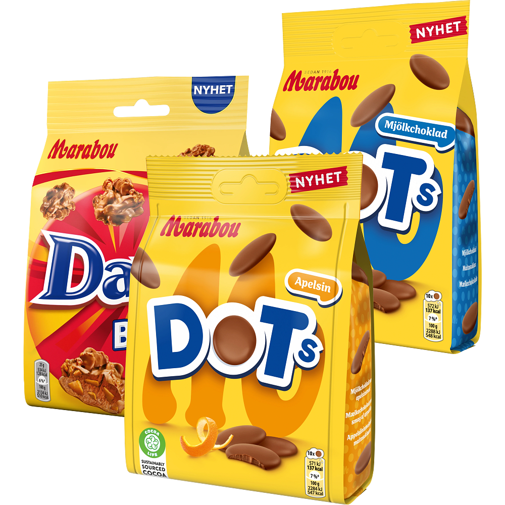 Erbjudanden på DOTs, Daim Bites från ICA Maxi Stormarknad för 21,90 kr