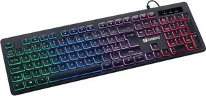 Sandberg Stealth Gamer Keyboard NORDIC, Ledningsført, USB, Membran, QWERTY, RGB LED, Sort