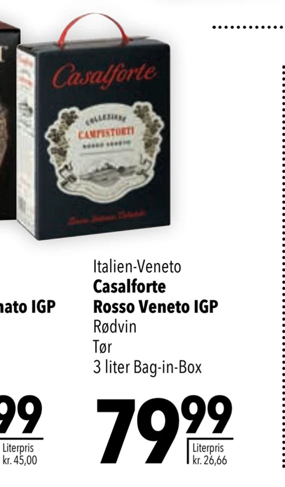 Tilbud på Casalforte Rosso Veneto IGP fra CITTI til 79,99 kr.