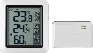 Rosenborg vejrstation WS0270 med inde-/ udetemperatur