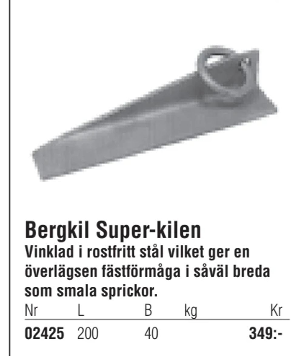 Erbjudanden på Bergkil Super-kilen från Erlandsons Brygga för 349 kr