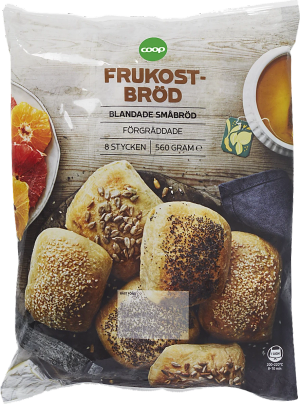 Frukostbröd 8-pack (Coop)