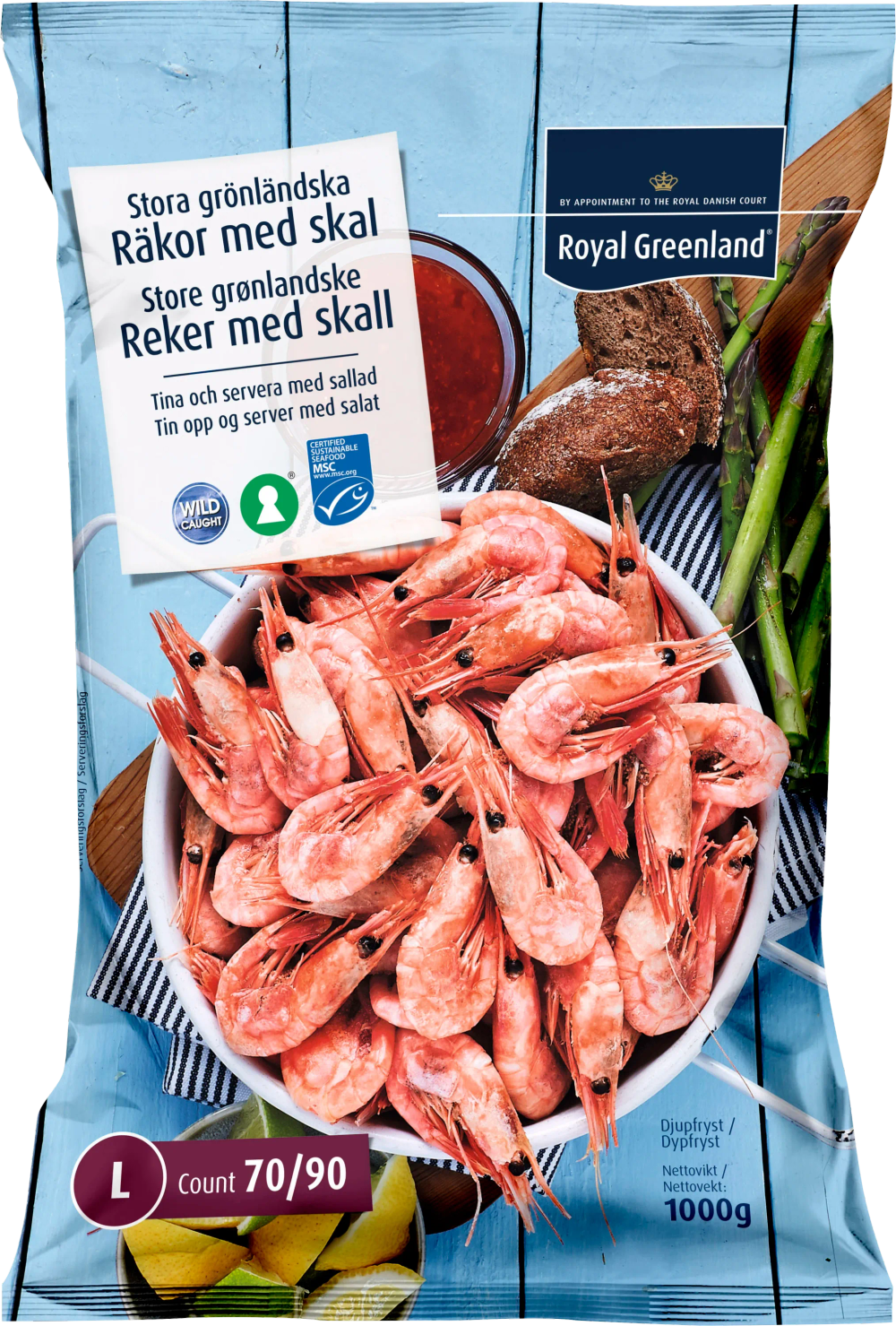 Erbjudanden på Räkor med skal 70/90 (Royal Greenland) från ICA Kvantum för 119 kr