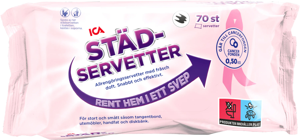 Erbjudanden på Städservetter (ICA) från ICA Supermarket för 30 kr