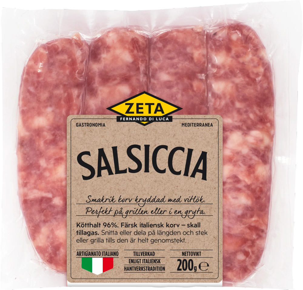 Erbjudanden på Färsk Salsiccia (Zeta. Ursprung Italien) från ICA Nära för 29,95 kr