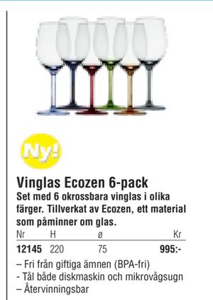 Vinglas Ecozen 6-pack