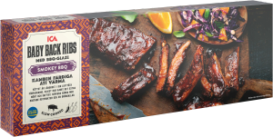 Baby back ribs (ICA. Ursprung Sverige)