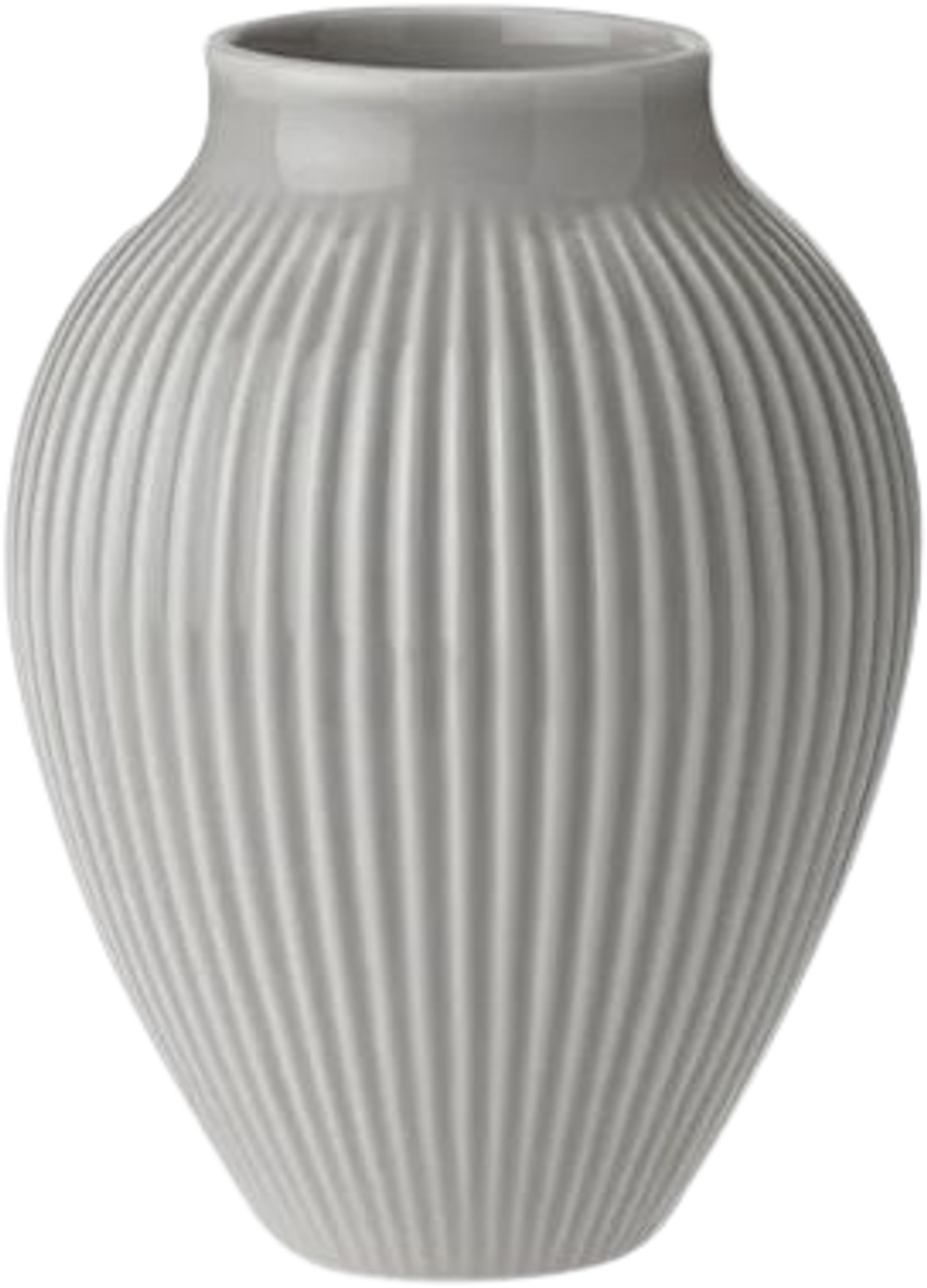 Tilbud på Knabstrup Vase Lys Grå 12,5 cm (Knabstrup Keramik) fra Kop & Kande til 179,95 kr.