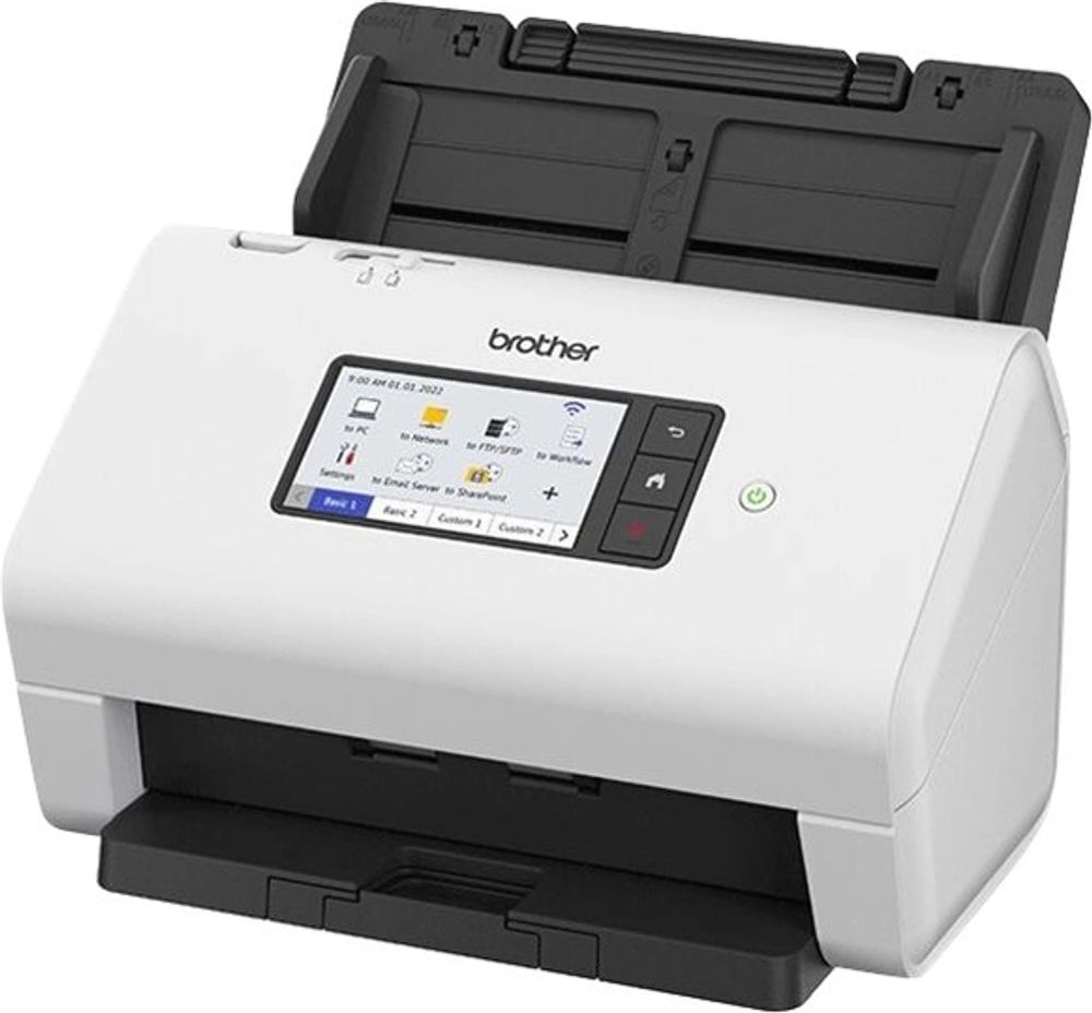 Tilbud på Brother ADS-4900W - Dokumentscanner - Dual CIS - Duplex - A4 - 600 dpi x 600 dpi - op til 60 ppm (mono) / op til 60 ppm (farve) - ADF (100 ark) - op t fra ComputerSalg til 6.159 kr.