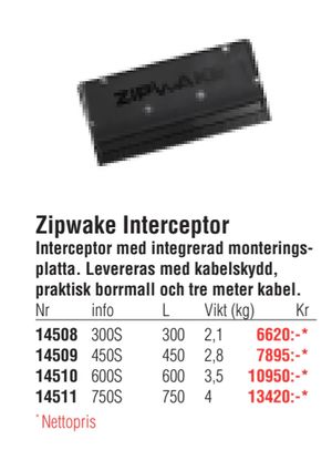 Zipwake Interceptor