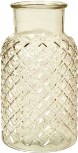 Vase m. Romber i Lysegul (H26cm) (Speedtsberg)