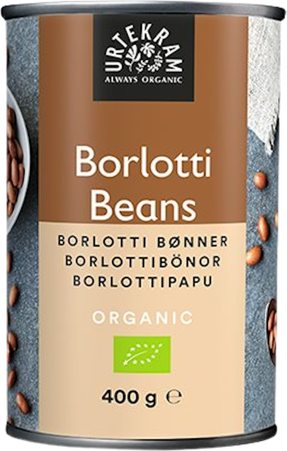 Tilbud på Borlotti beans Øko (Urtekram) fra Helsam til 22,95 kr.