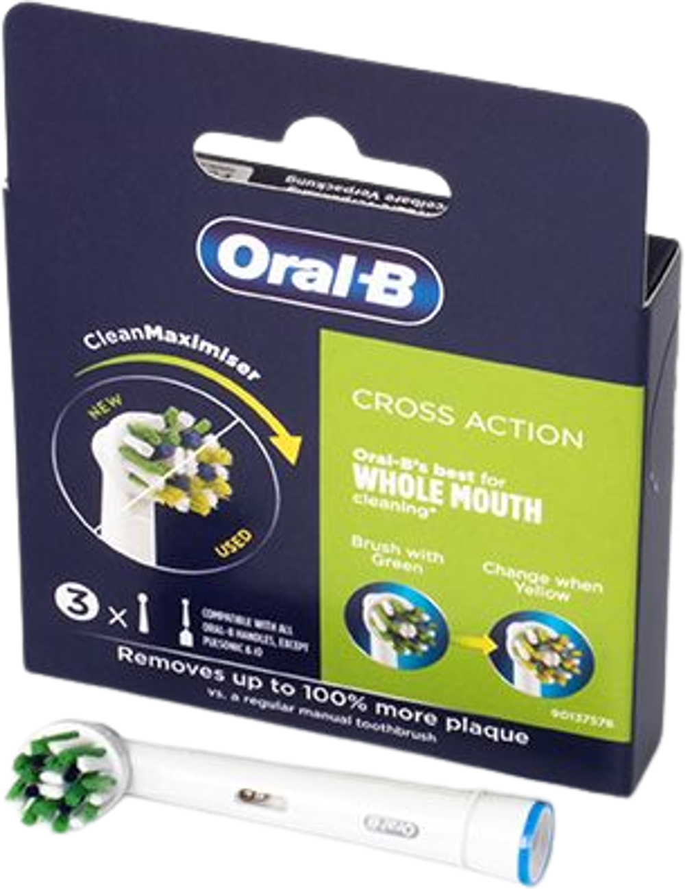 Tilbud på Oral-B Crossaction tandbørstehoveder 3-pak fra Kop & Kande til 99,95 kr.