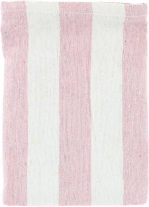 Viskestykke m. Striber i Rosa/Natur (50x70cm)