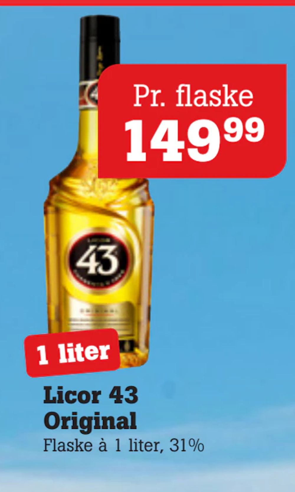Tilbud på Licor 43 Original fra Poetzsch Padborg til 149,99 kr.