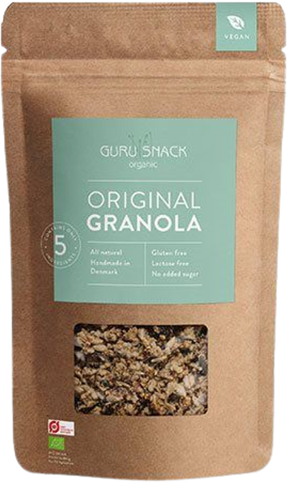 Tilbud på Granola Original Øko (Guru Snack) fra Helsam til 36 kr.