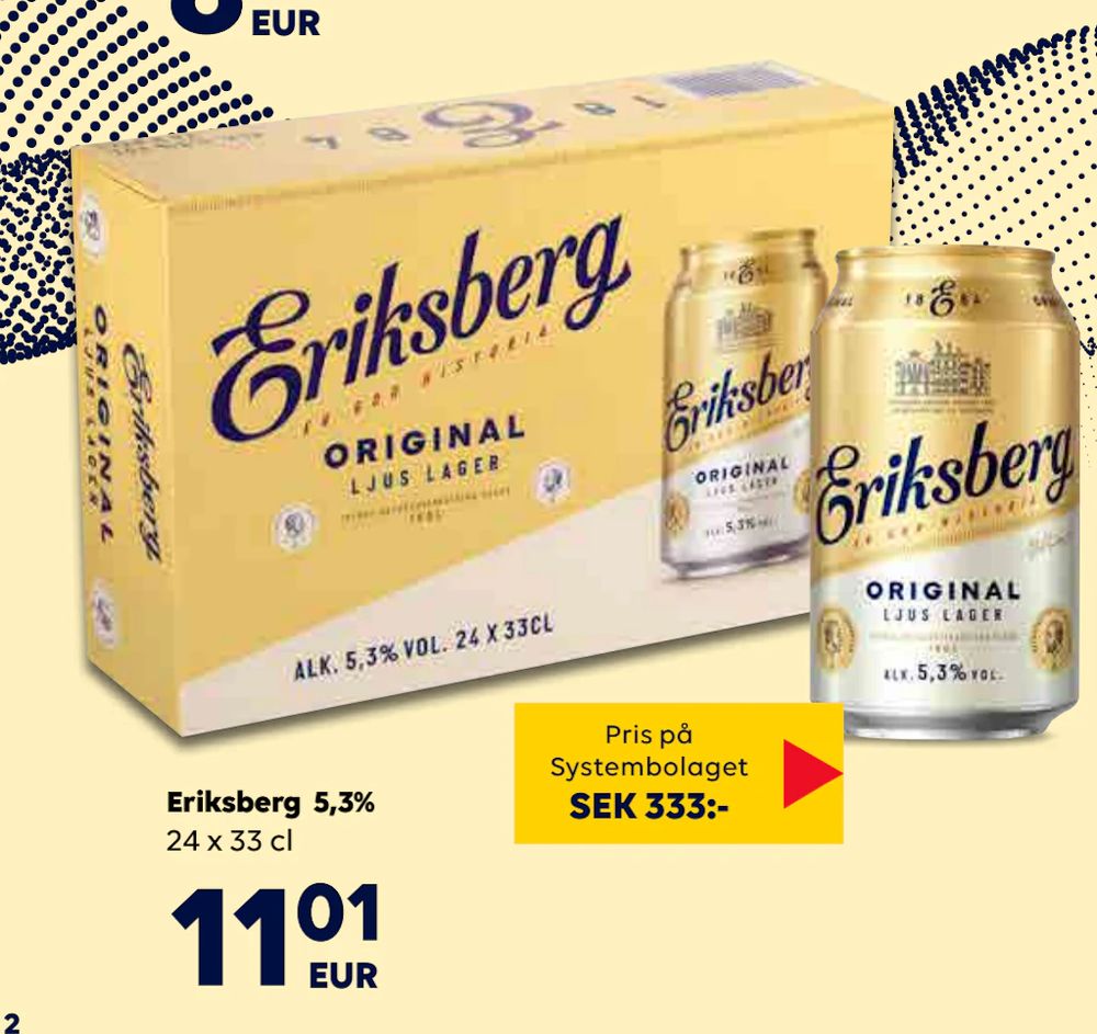Erbjudanden på Eriksberg 5,3% från Bordershop för 11,01 €