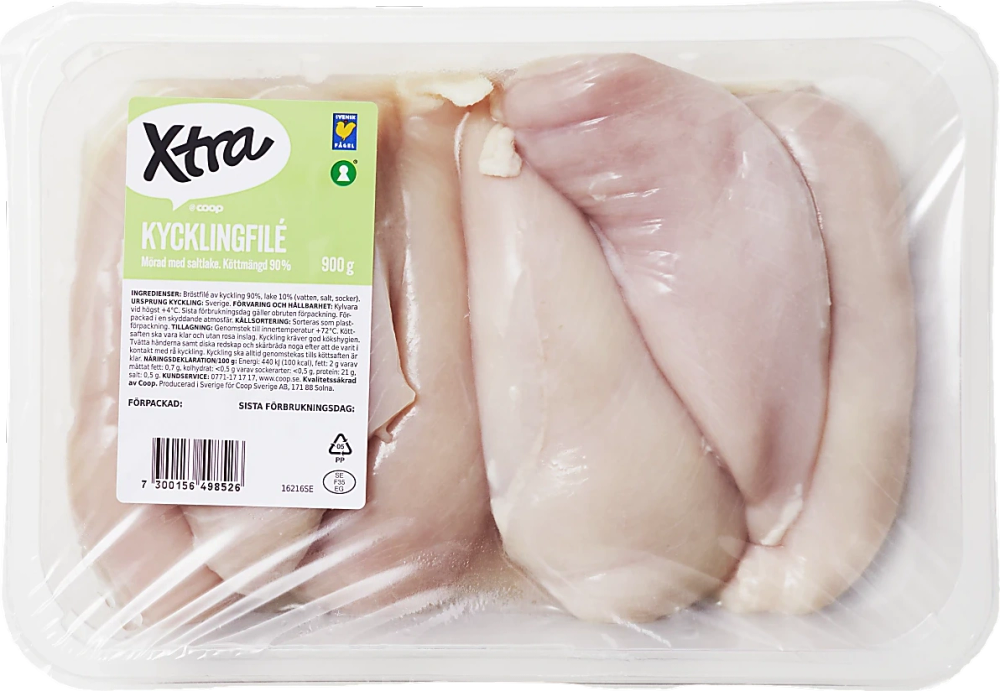Erbjudanden på Färsk kycklingfilé (Sverige/Xtra) från Coop X:-TRA för 69,90 kr
