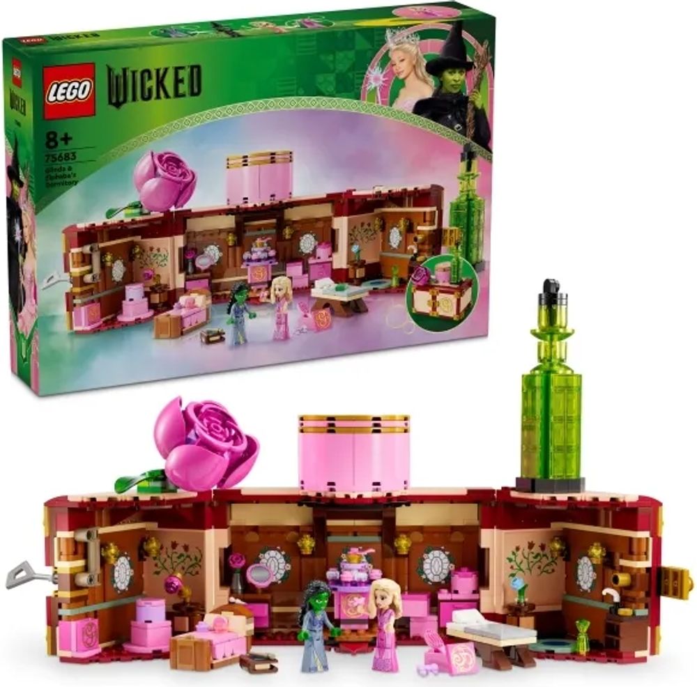 Tilbud på LEGO Wicked 75683 Glinda og Elphabas værelse fra ComputerSalg til 439 kr.