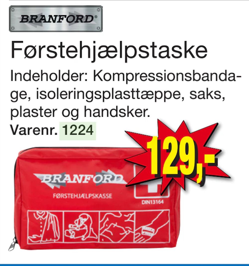 Tilbud på Førstehjælpstaske fra Harald Nyborg til 129 kr.