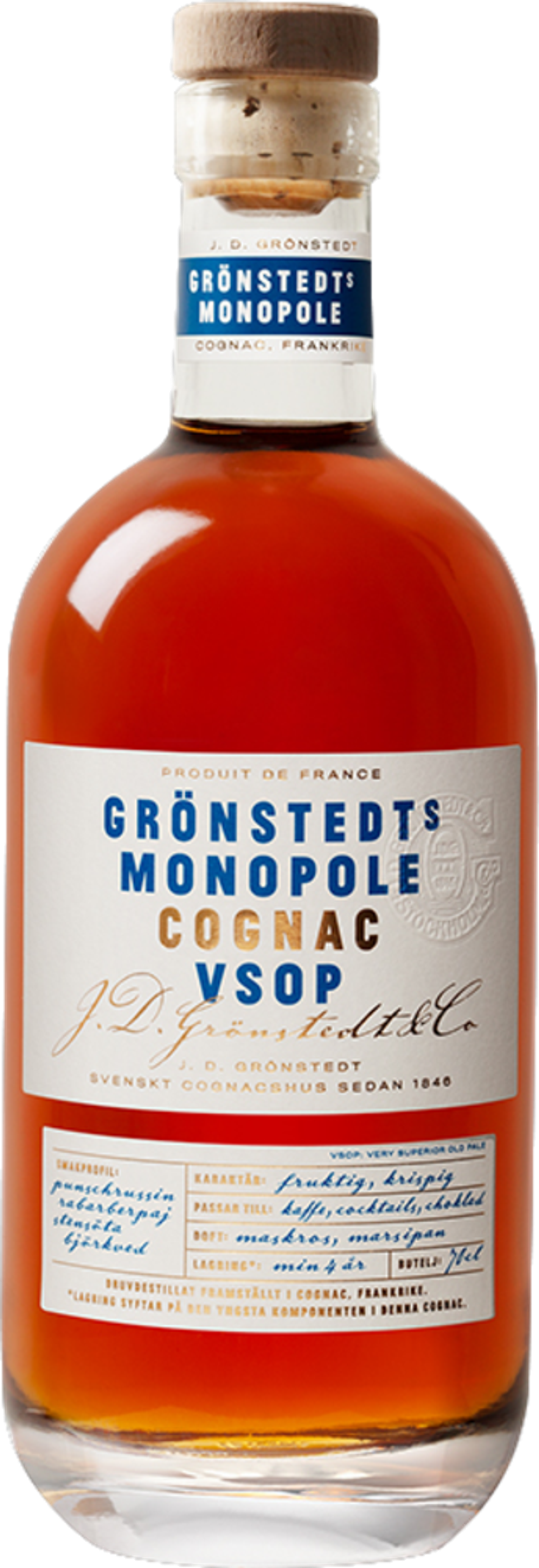 Erbjudanden på Grönstedts Cognac VSOP från Fleggaard för 26,84 €