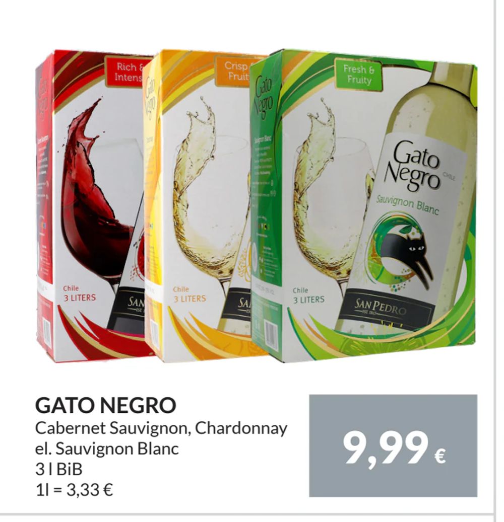 Erbjudanden på GATO NEGRO från Nielsen Scan-Shop för 9,99 €