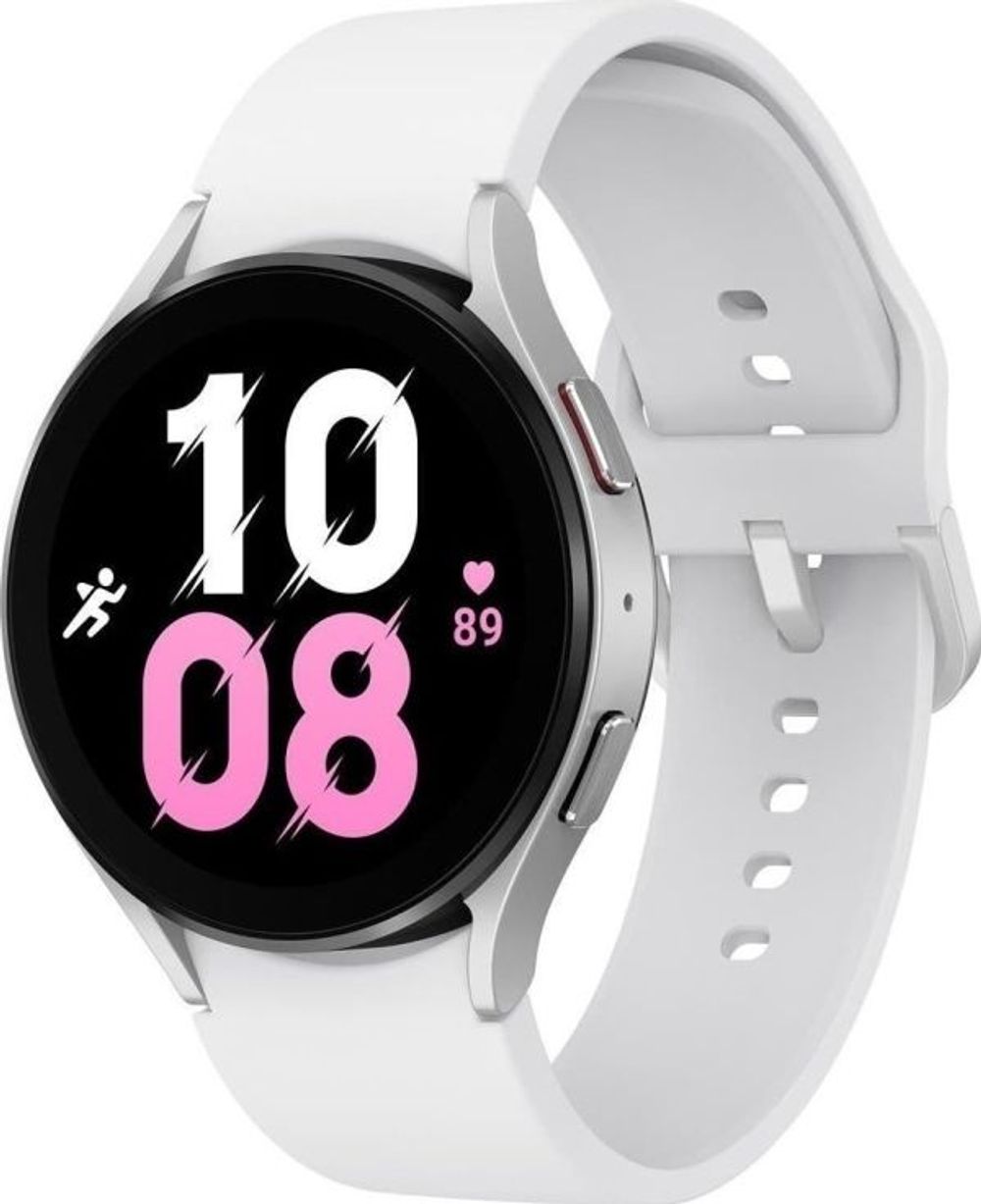 Tilbud på Samsung® | Galaxy Watch5 - 44 mm - sølv - smart ur med sportsbånd - display 1.4" - 16 GB - NFC, Wi-Fi, Bluetooth - 33.5 g fra ComputerSalg til 1.199 kr.