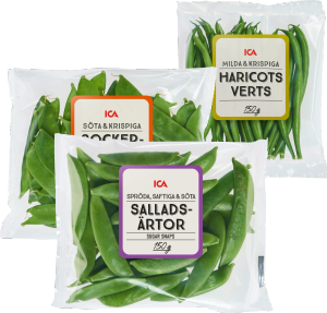 Socker-, salladsärtor, haricots verts (ICA)