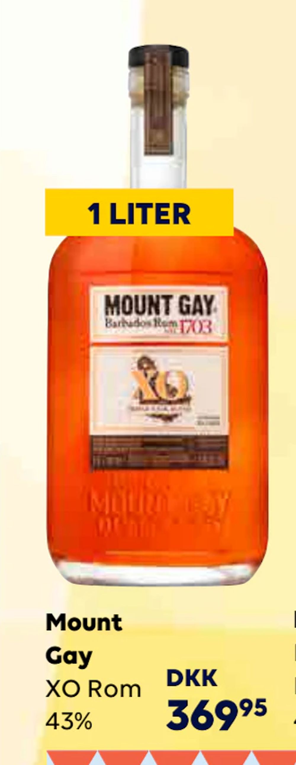 Tilbud på Mount Gay fra BorderShop til 369,95 kr.