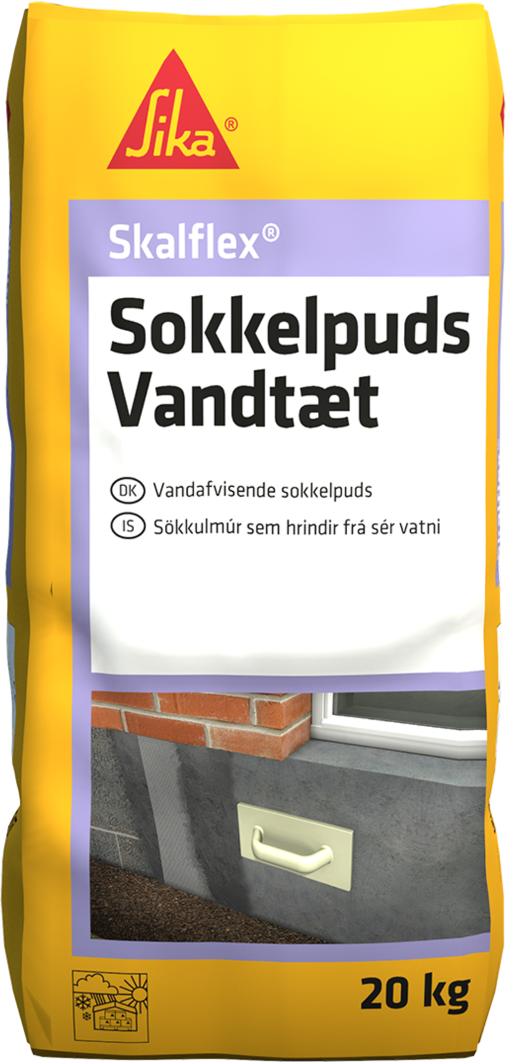 Tilbud på Skalflex sokkelpuds fra Davidsen til 200 kr.