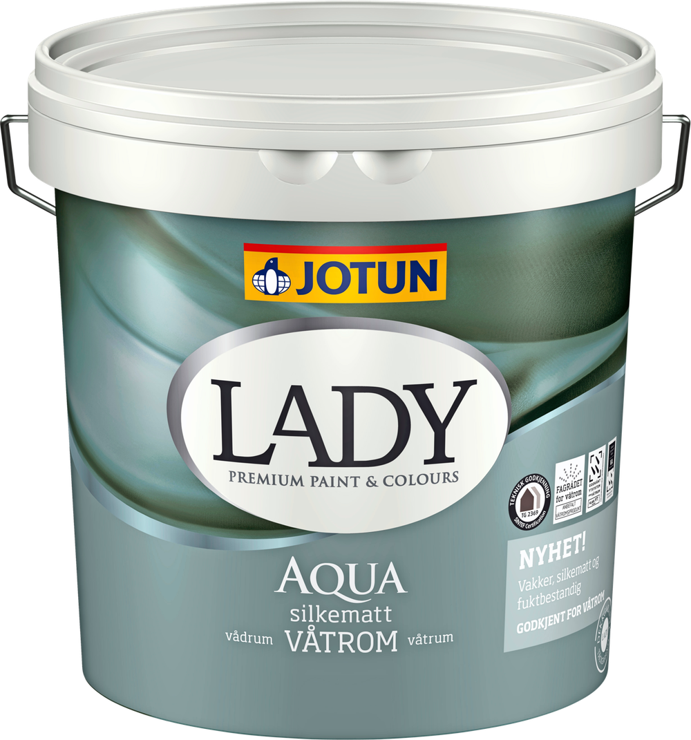 Tilbud på LADY AQUA 2,7 LTR. (Jotun) fra XL-BYG til 585 kr.