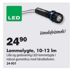 Lommelygte, 10-12 lm