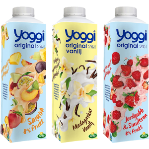 Frukt-/Vaniljyoghurt (Yoggi)