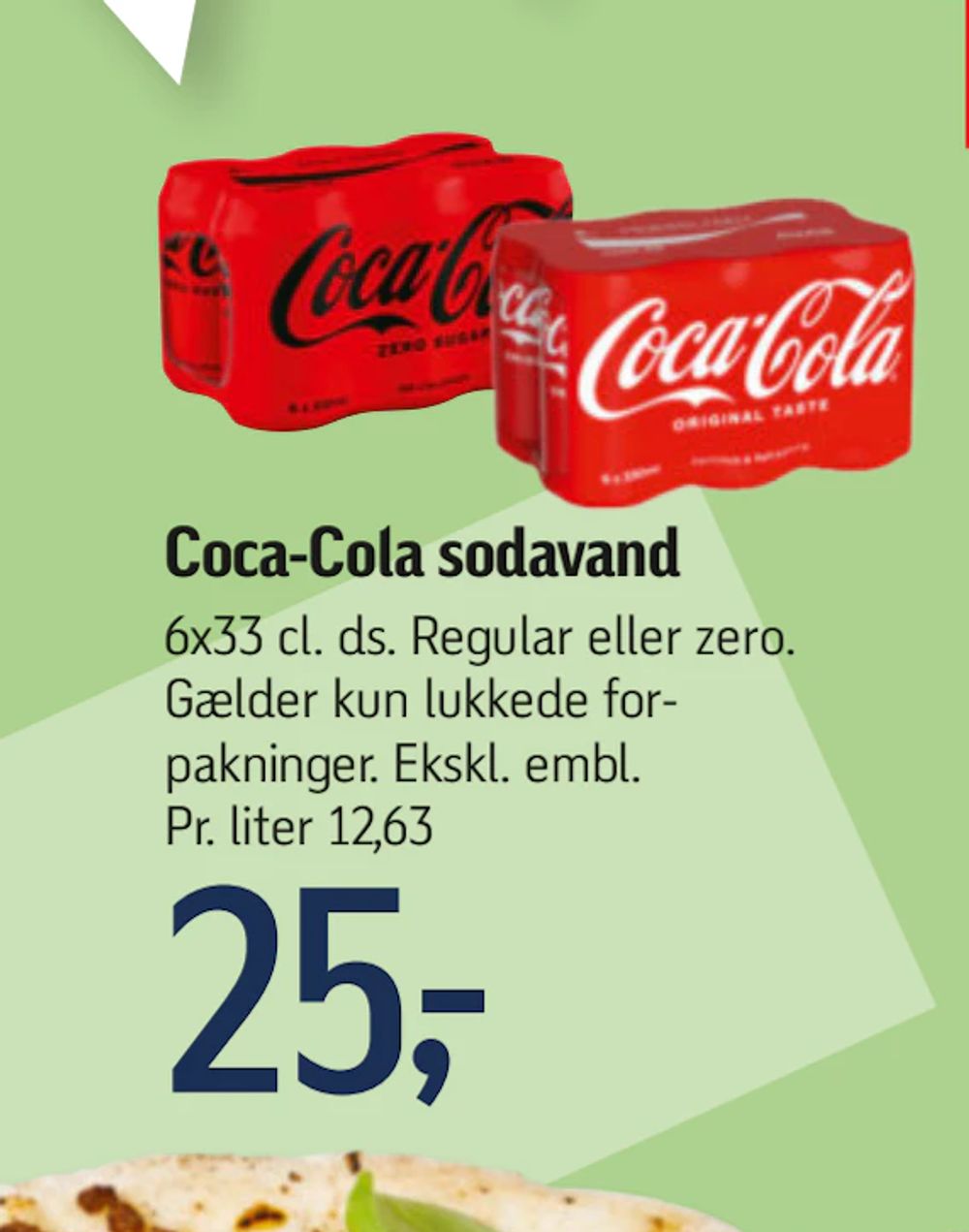 Tilbud på Coca-Cola sodavand fra føtex til 25 kr.