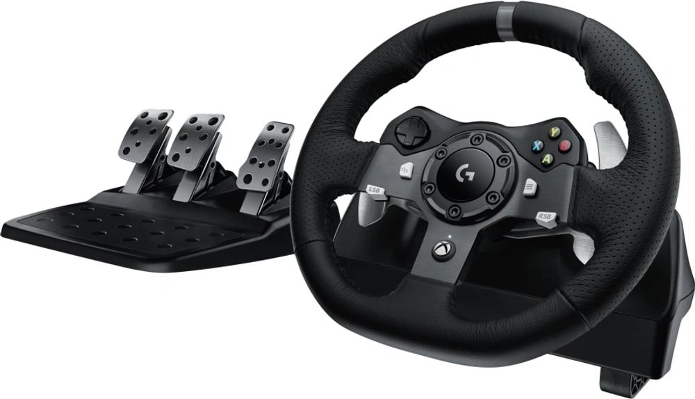 Tilbud på Logitech® | G920 Driving Force - Rat og pedalsæt - kabling - for Microsoft Xbox One & PC fra ComputerSalg til 1.489 kr.